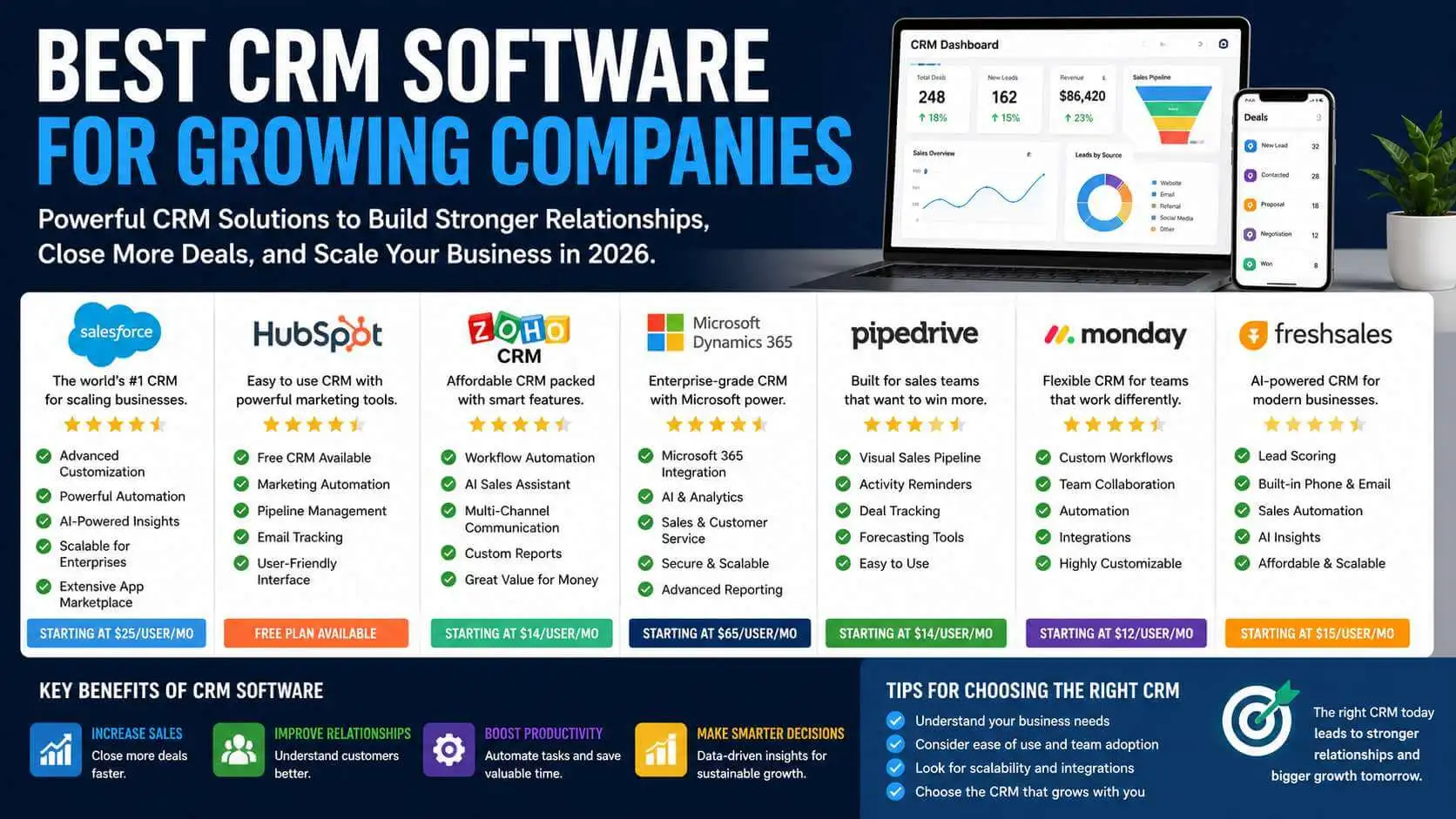 Best CRM Software for Growing Companies
